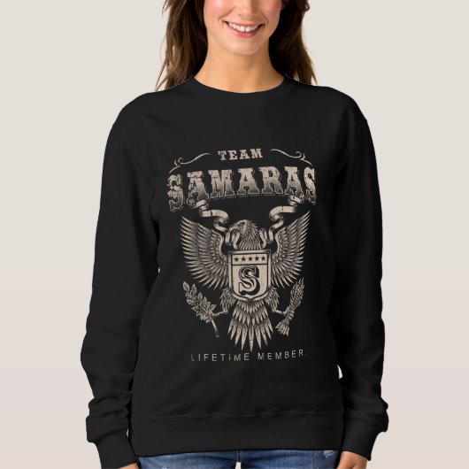 Sweatshirt Team Samaras Membre à vie - Samaras Nom (Devant)