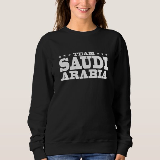 Sweatshirt Team Saudi Arabia Citizen Patriotic Country Suppor (Devant)