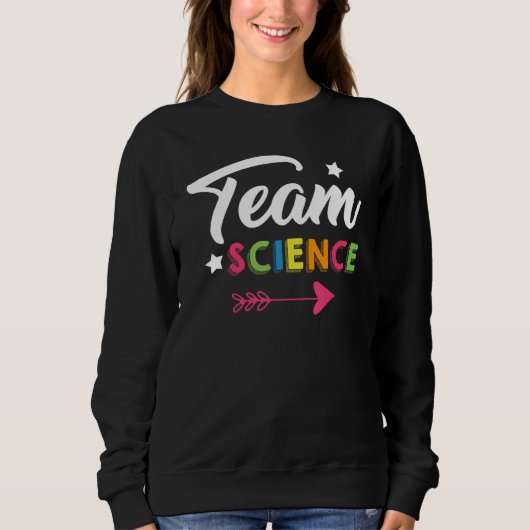 Sweatshirt Team Science Nerd Geek School Boy Girl Classroom C (Devant)