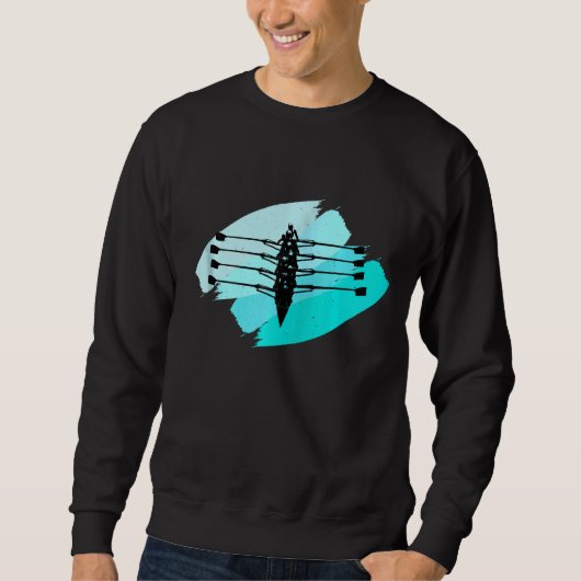 Sweatshirt Team Sport Rowing Pour Rower Zip (Devant)