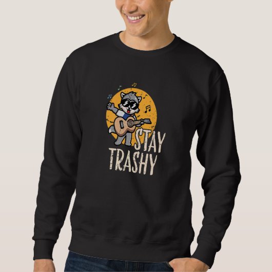 Sweatshirt Team Trash Stay Trashy Raccoons Opossums Squad Ret (Devant)