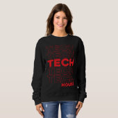 Sweatshirt Tech House Deep Dub Techno EDM (Devant entier)
