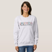 Sweatshirt Technicien d'anesthésie Technique d'anesthésie rét (Devant entier)