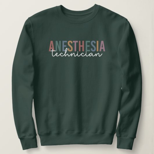 Sweatshirt Technicien d'anesthésie Technique d'anesthésie rét (Design devant)