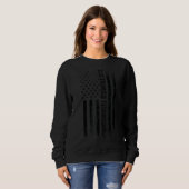 Sweatshirt Technicien De Drapeau Américain Fière De L'Électro (Devant entier)