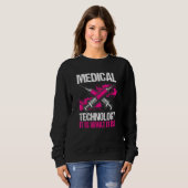 Sweatshirt Technicien de laboratoire Technologue Médicale Lab (Devant entier)