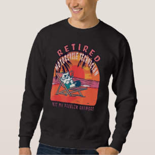Sweatshirt Technicien de moto retraité Retraite Vintage