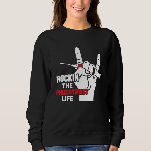 Sweatshirt Technicien de phlébotomie Vie Phlébotomie Technici (Devant)