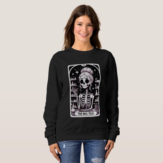 Sweatshirt Technicien d'ongles de Tarot (Devant entier)