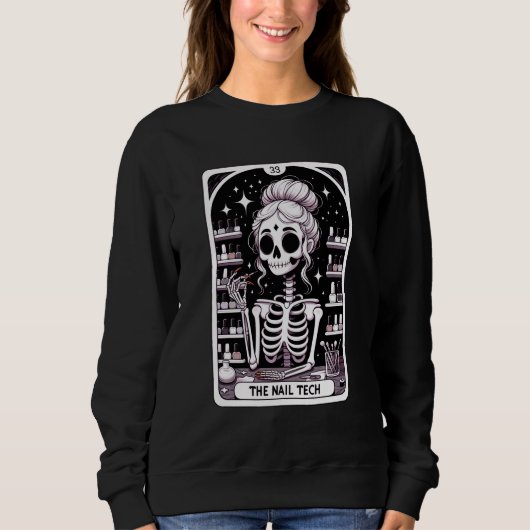 Sweatshirt Technicien d'ongles de Tarot (Devant)