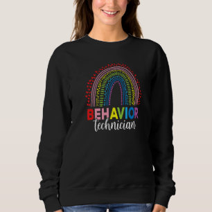 Sweatshirt Technicien en comportement Rainbow Aba Therapist