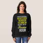 Sweatshirt Technicien en comportement Technicien en comportem (Devant entier)