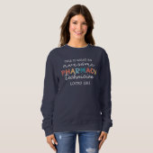 Sweatshirt Technicien en pharmacie Awesome Technologie en pha (Devant entier)