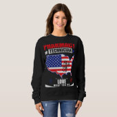 Sweatshirt Technicien En Pharmacie Php Pharmacien Pharm Tech (Devant entier)
