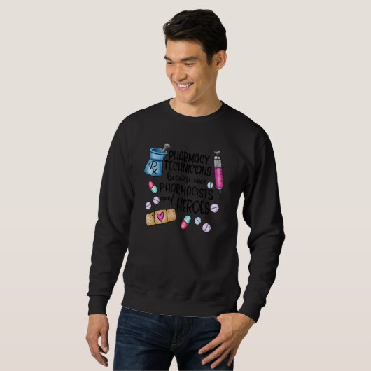 Sweatshirt Technicien En Pharmacie Php Pharmacien Pharm Tech (Devant entier)