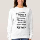 Sweatshirt Technicien en pharmacie Tech Hero Médecine Pharmac (Devant)