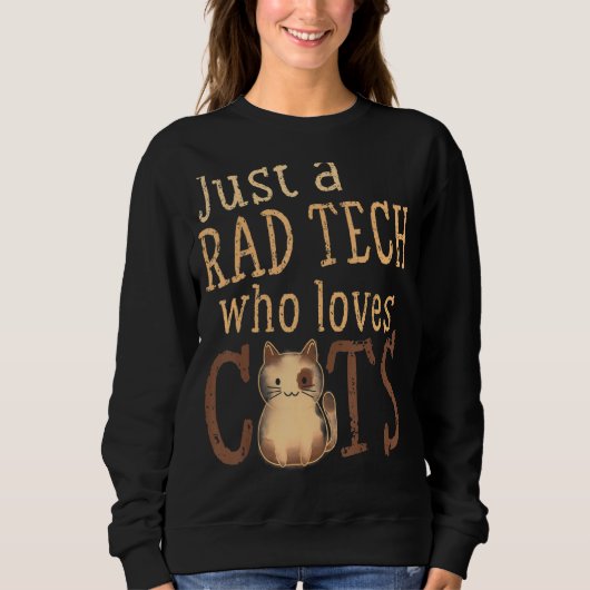 Sweatshirt Technicien en radiologie Radiologue Cat X Ray Rad  (Devant)