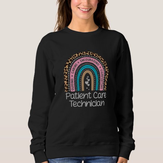 Sweatshirt Technicien en soins aux patients Rainbow Pct Tech (Devant)