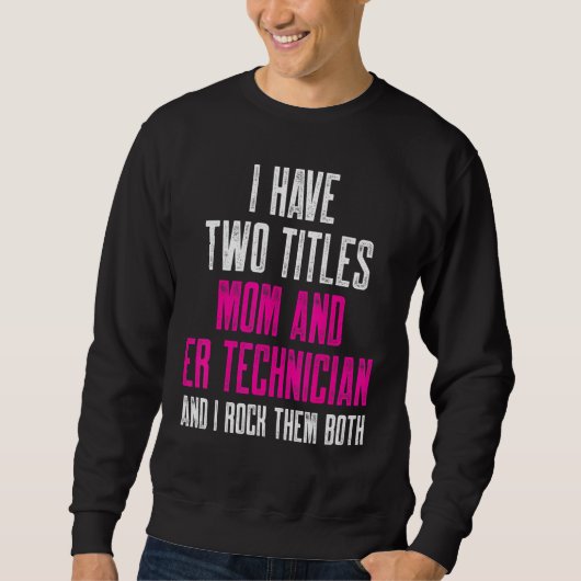 Sweatshirt Technicien Er Salle d'Urgence Tech 25 (Devant)