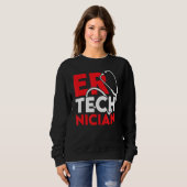Sweatshirt Technicien Er Support Technique De Salle D'Urgence (Devant entier)