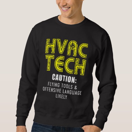 Sweatshirt Technicien Hvac Hvac Tech 46 (Devant)