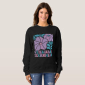 Sweatshirt Technicien Vétérinaire Assistant Vétérinaire Techn (Devant entier)