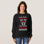 Sweatshirt Technicienne de l'aviation mécanique (Devant entier)