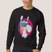 Sweatshirt Techno Music Psychedelic Llama Pour Alpaca Raver P (Devant)