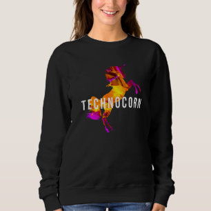 Sweatshirt Technocorn Festival de Techno Rave Musique DJ EDM