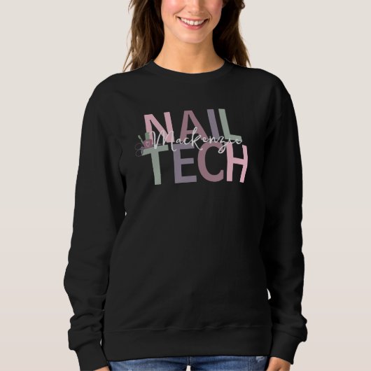 Sweatshirt Technologie de manucure personnalisée (Devant)