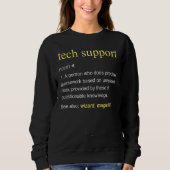 Sweatshirt Technologie Support Définition It Computer Cool (Devant)