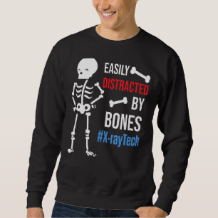 Sweatshirt Technologie X-Ray Facilement Distrait Par Les Os