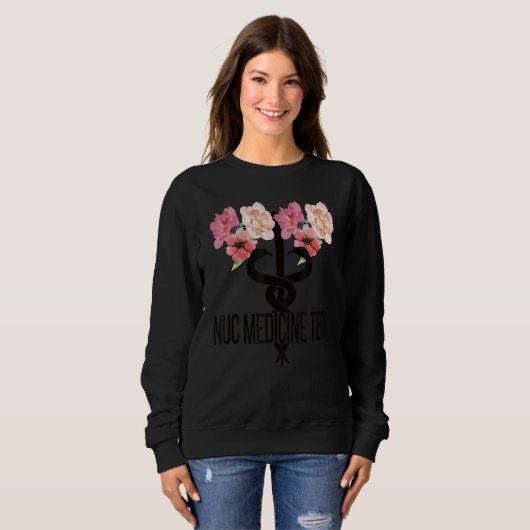 Sweatshirt Technologue Nuc Med Caduceus Nuclear Medicine Tec (Devant entier)