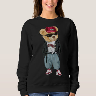 Sweatshirt Teddy Bear Rap Lover Vêtements Hommes Femmes
