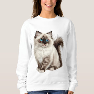 Sweatshirt Tee Chat Mignon Maman Chat Papa Chat