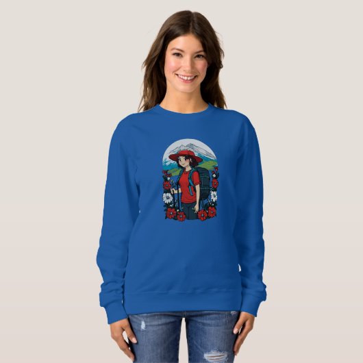 Sweatshirt Tee d'aventure Mountain Blossom (Devant entier)