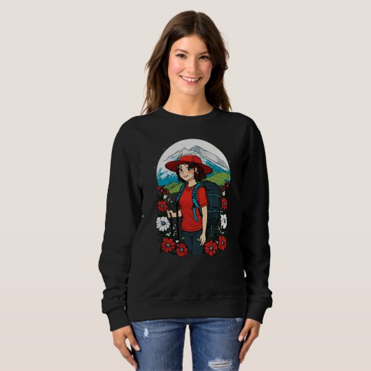 Sweatshirt Tee d'aventure Mountain Blossom (Devant entier)
