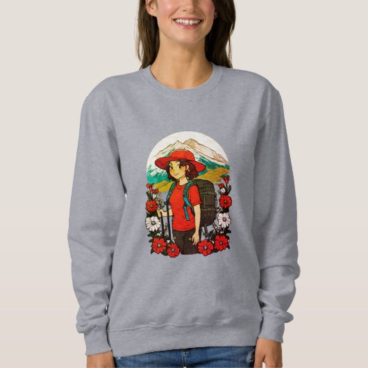 Sweatshirt Tee d'aventure Mountain Blossom (Devant)