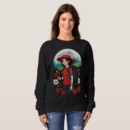 Sweatshirt Tee d'aventure Mountain Blossom (Devant entier)