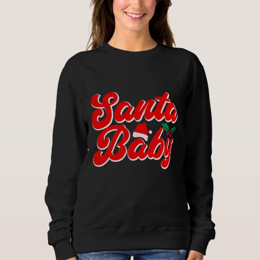 Sweatshirt Tee de Noël à thème Père Noël (Devant)
