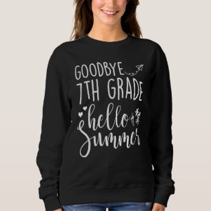 Sweatshirt tee - shirt de 7e année Adieu 7e année Chemise Bon