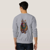 Sweatshirt Tee - shirt de Noël de chat de gingembre (Dos entier)