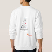 Sweatshirt tee - shirt de radial de laser (Dos)
