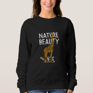 Sweatshirt Tee-shirt graphique girafe beauté de la nature