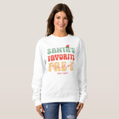 Sweatshirt Tee-shirt perso Pré-k enseignant de Noël (Devant entier)