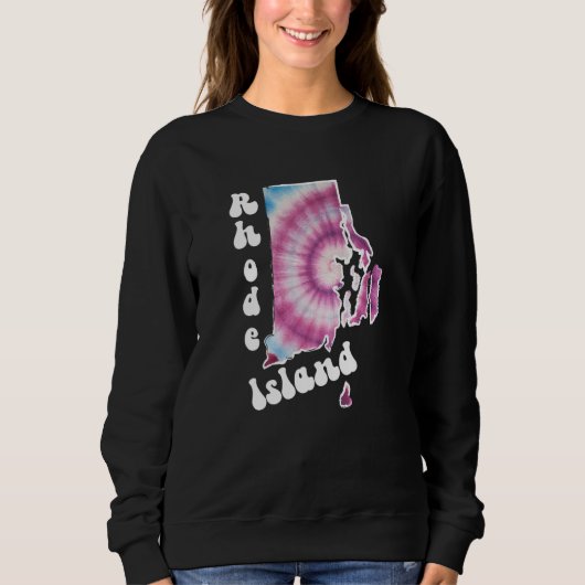 Sweatshirt Teinture liée de Rhode Island (Devant)