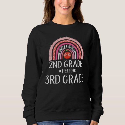 Sweatshirt TEL LONG 2ème GRADE HELLO 3ème GRADE Rainbow ensei (Devant)