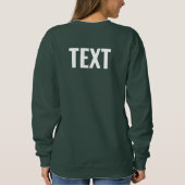 Sweatshirt Télécharger le logo Photo Ajouter le texte femmes (Dos)