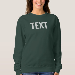 Sweatshirt Télécharger le logo Photo Ajouter le texte femmes