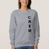 Sweatshirt Télécharger sur mesure Ajouter un logo Femme Gris (Devant)